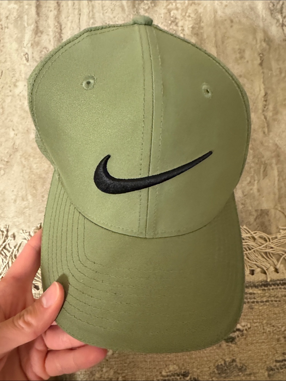 Nike Olive Green Cap with Black Swoosh